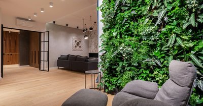 Rośliny w salonie – biophilic design w praktyce