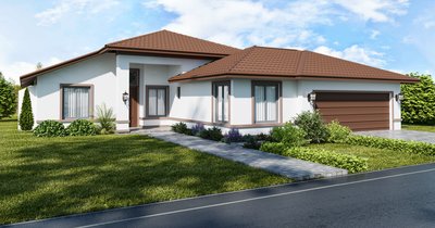 Nowoczesny dom parterowy – jednopiętrowe rozwiązania